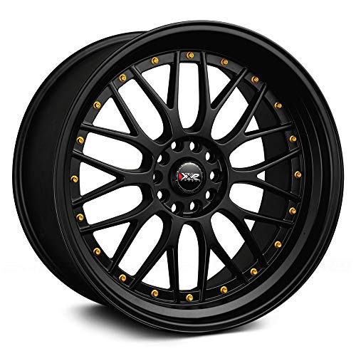 XXR 521 Black/Gold Rivets Wheel with Painted (17 x 7. inches /5 x 100 mm, 38 mm Offset)