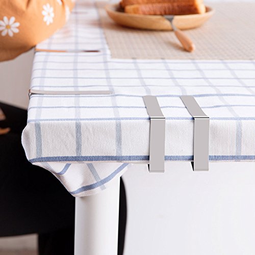 Alamic Tablecloth Clips, Picnic Table Clips, Table Cloth Cover Clamp For Picnic Tables Stainless Steel Picnic Table Cloth Holders Table Cover Clips Clamps - 12 Pack #TOP4