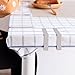 Alamic Tablecloth Clips, Picnic Table Clips, Table Cloth Cover Clamp for Picnic Tables Stainless Steel Picnic Table Cloth Holders Table Cover Clips Clamps - 12 Pack