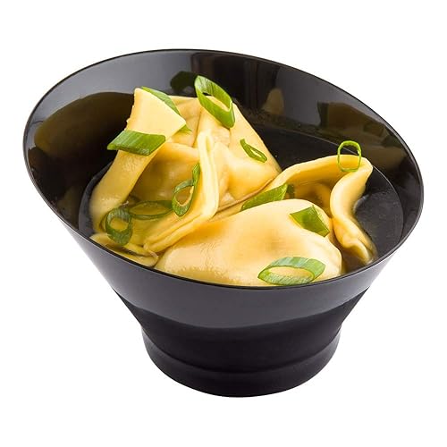 Restaurantware 7 Ounce Plastic Serving Bowls 100 Round Incline Bowls