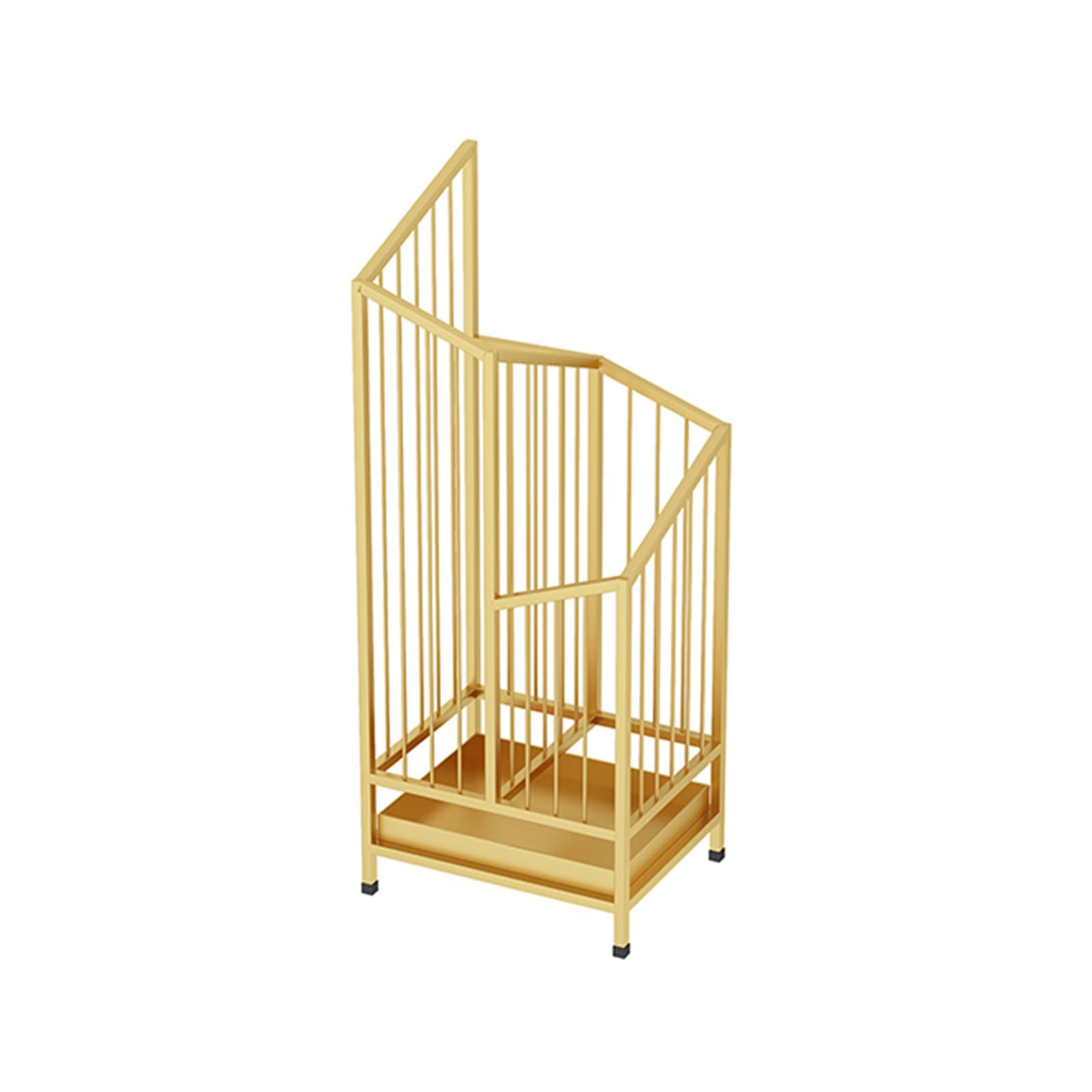 XDLEDMKIZ Metal Umbrella Stand Holder with Removable Drip Tray Freestanding Indoor Square Rack for Canes and Umbrellas