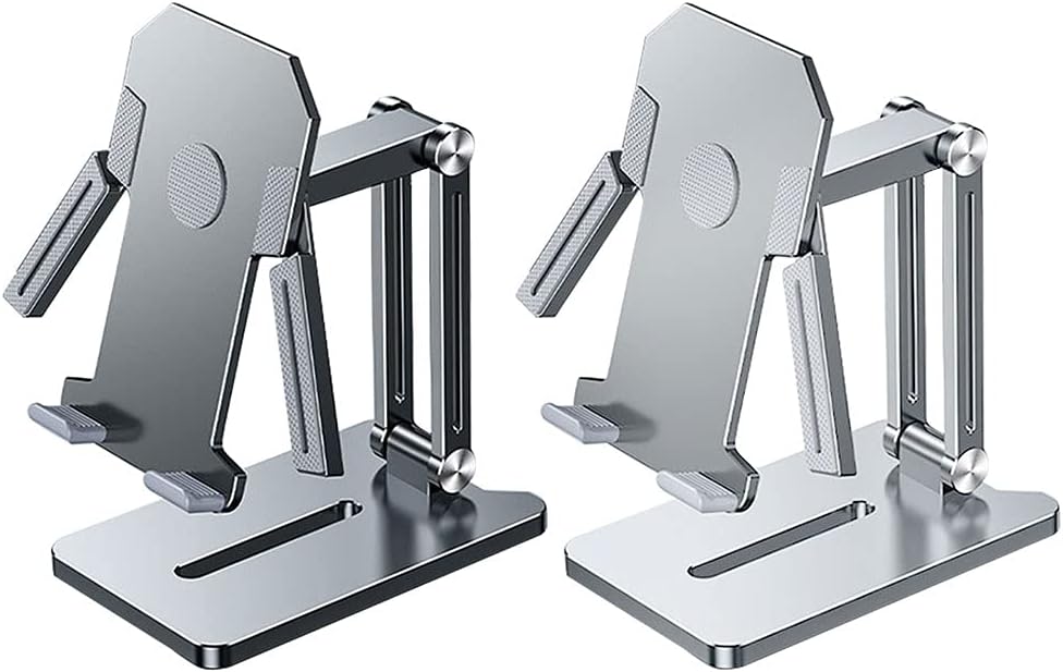 Adjustable Foldable Height Angle Phone Holder Foldable Cell Phone Stand Pad Holder Unisex Aluminum Dock