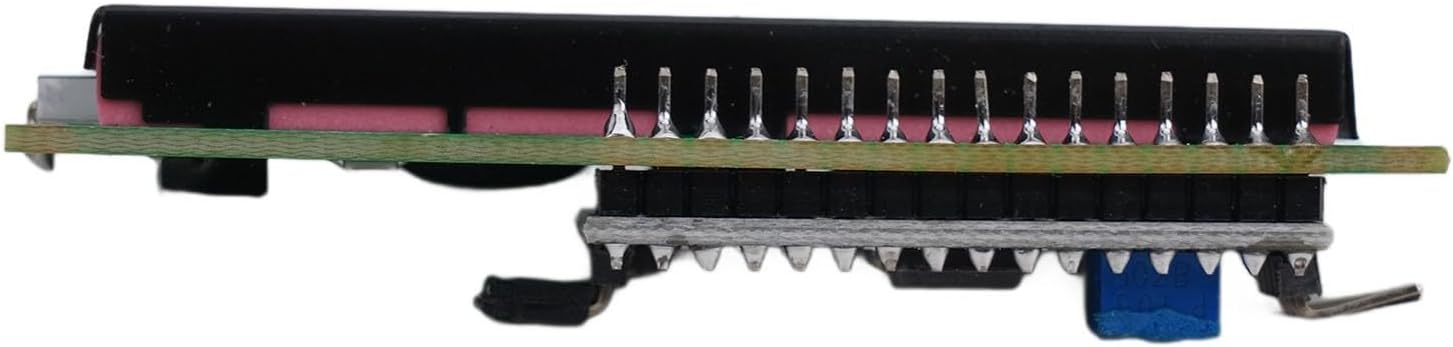 1602 LCD Module 16x2 Character Display with IIC Interface, 5V Serial LCD Screen for Arduino and For Raspberry Pi, Blue or Yellow Green Backlight Option(D)