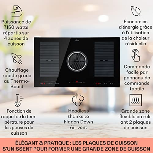 Full House 3.0 Down Air System Cuisinière À Induction + Hotte Aspirante Downair 653 M³h A+ - vue 3