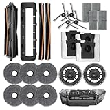 Lagomloot Kit di parti di ricambio per Mova P10 Pro Ultra/P50 Pro Ultra, include spazzola TriCut rullo principale spazzole laterali, filtri HEPA, panni mocio, sacchetti per la polvere, set di