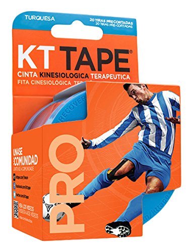 Pro Sintético com 20 Bandagens KT Tape Azul