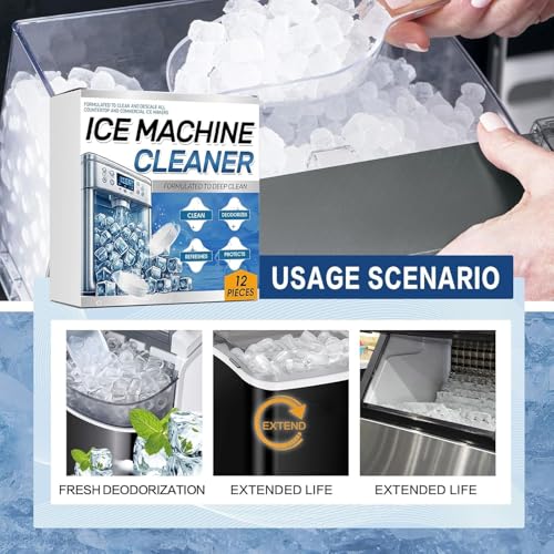 F FENG PEI Ice Machine Cleaner Maker Descaler - Compatible with Opal, Frigidaire, GE Profile, Kitchenaid, Nickel Safe Scale Remover for Countertop Nugget Ice Makers - 36 Tablets — view 6