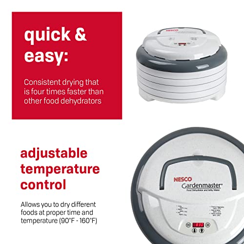 Nesco Gardenmaster Digital Pro Food Dehydrator, 4 Trays, White #TOP1