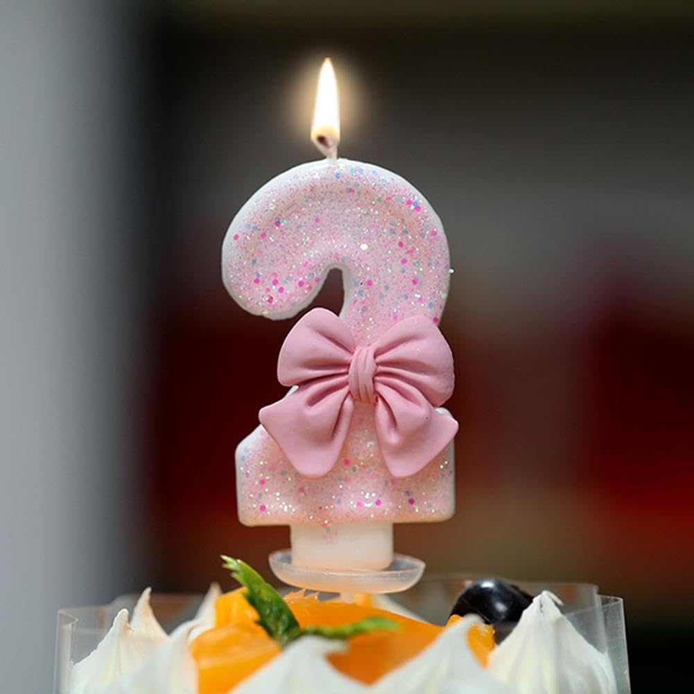 Candele Compleanno Candela Con Numero Di Compleanno Rosa, Candele Di Compleanno Da 1258156