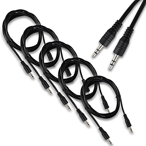 Harper Grove, cable Jack 3.5mm macho a macho, 3 pies, 5 unidades miniatura 1