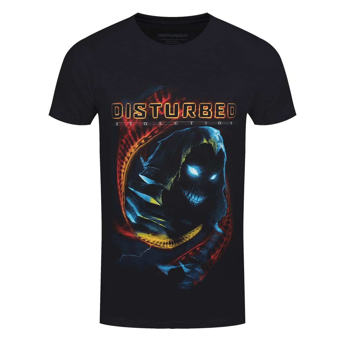 Disturbed 'DNA Swirl' T-Shirt (Small) Black