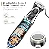 Bonsenkitchen Immersion Blender Handheld with Food Processor, 20 Speeds Hand Blender with Turbo Mode, Stainless Steel Blade, Egg Whisk, Beaker & Chopper Bowl, Hand Mixer for Smoothie, Soup, Baby Food