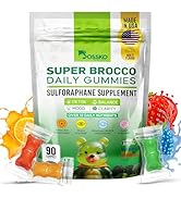 Bossko Sulforaphane Supplement Gummies - Omega 3 Fish Oil (EPA/DHA) Vitamin B12 B6 Vitamin A- K &amp;...