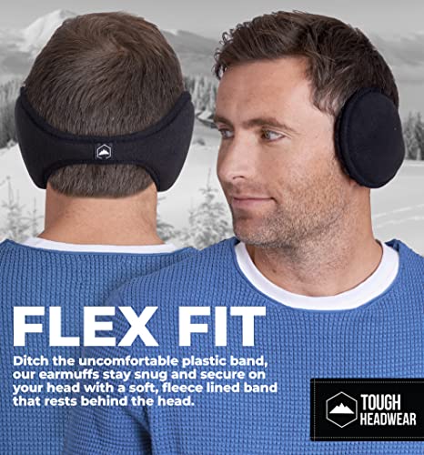 Winter Earmuffs For Men & Women - Fleece Ear Warmers - Behind The Head Earmuffs Wrap - Ear Covers For Winter, Cold Weather #TOP3