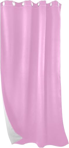 Miniatura 3 de Cortinas de privacidad rosa perla, cortinas de dormitorio, cortinas con ojales, cortinas opacas largas, panel individual, 84x42 pulgadas