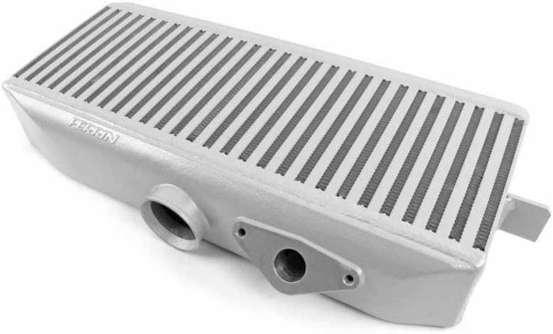 Perrin Performance Top Mount Intercooler TMIC Silver Compatible with 2008-2020 Subaru STI