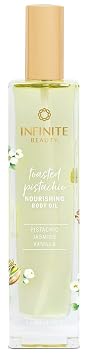 Toasted Pistachio Nourishing Body Oil Hydrating & Softening with Jasmine & Vanilla Scent Natural Moisturizer for Smooth, Radiant Skin 5 Fl Oz