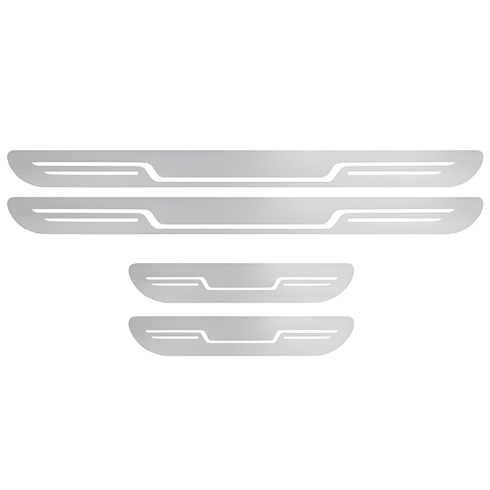 KJGXN 4 Pcs Automotive Stainless Steel Kick Plates, for BMW 4 Series Coupe/Convertible G22 G23 G82 2020-2025 Front/Rear Door Sill Scuff Plate Guard Anti-Scratch Entry Guard Auto Accessories