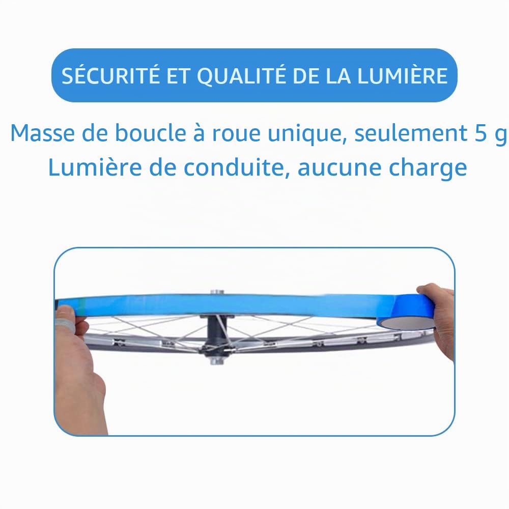 Ruban De Jante Tubeless 700C – 10 Mètres, Bleu/vert, étanche, Haute Adhérence, Pour Vélo