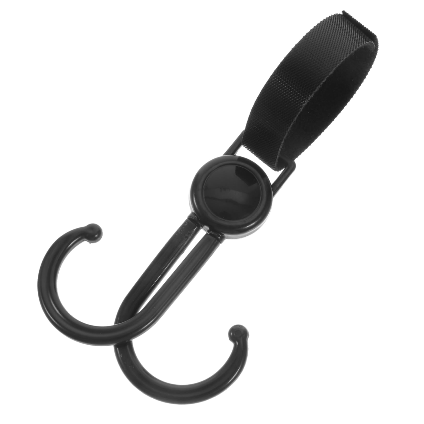 Toyvian Double Hook Hanging Bag Stroller Accessory for Bike Cart Wheelchair Easy to Attach Remove Hooks