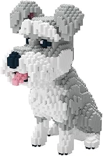 BDYDT Dog Schnauzer Micro Building Blocks Setï¼ˆ2817PCSï¼‰ Gift for Adults and Kids