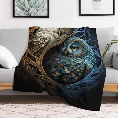 Manta de búho suave con acabados premium de 100x130 cm para uso diario 3