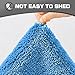 wyewye Mikrofaser Badematte, 2 cm dicke Badteppich, super saugfähig, super saugfähige Badematte, 60 x 90 cm, Farbe Blau