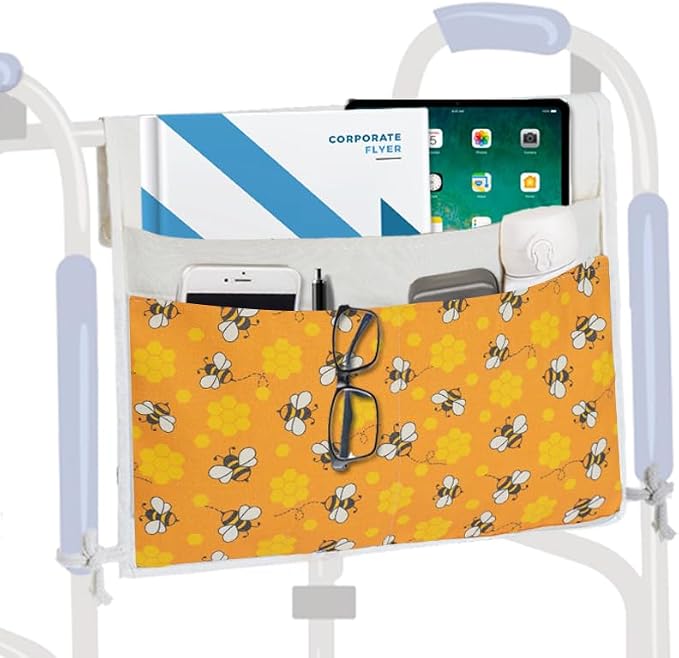 TOGETRUE Walker Bag, Portable Walker Storage Basket, Walker Accessories Bag