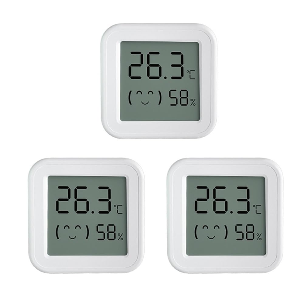 Capteur D'Humidité de Température Tuya Zigbee avec Écran LCD Moniteur Intelligent D'Application en Temps Réel à Distance pour Alexa/Home 3 Pièces