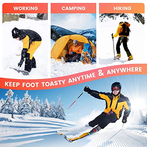 Eventek Calze Riscaldate,4 Temperature Regolabili Calzini Riscaldati,5000mAH Calze Riscaldate a Batteria,Ricaricabile Uomo e Donna Calze Elettriche,Escursionismo,per All'aperto,Lo sciare,Campeggio - Image 8