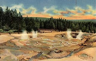 Fountain Paint Pots Yellowstone National Park, Wyoming WY Original Antique Postcard