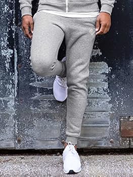 Enzo Mens Slim Joggers Fleece manchetten Jogging Bottoms Track Joggingbroek  Broek - grijs - XL : Amazon.nl: Kleding, schoenen \u0026 sieraden