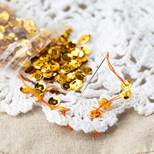 image for Crafare 4mm Loose Cup Sequins 24Colors 22000PCS Rainbow Sequin Bulk Ir