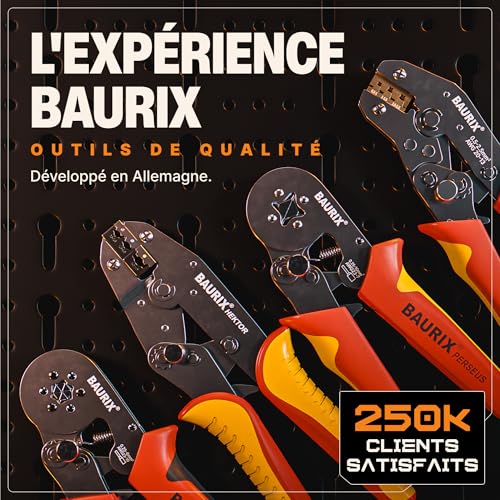 Pince sertir cable avec cliquet pour cosses electriques