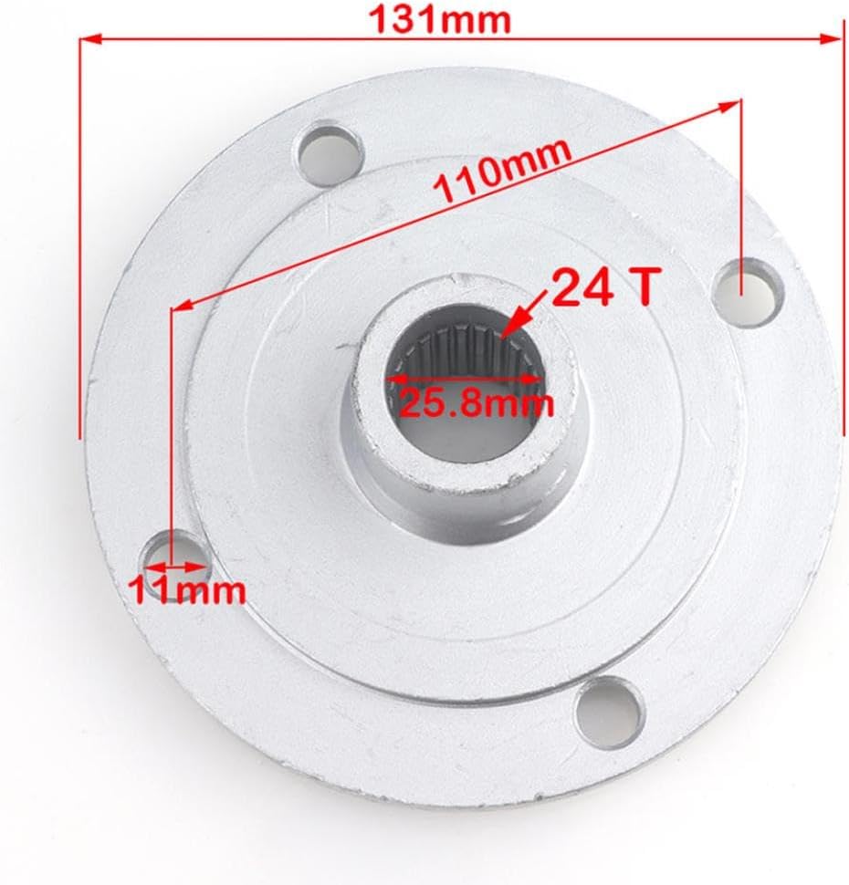 Rear Wheel Hub Compatible With Kandi 150cc 200cc 250cc 300cc Go Kart Buggy Karting ATV UTV Quad Bike 24T 110mm Stud