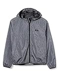 Quiksilver Everyday-Chaqueta Corta-Viento con Capucha para Chicos 8-16 Jackets, Niños, Dark Grey Heather, S/10