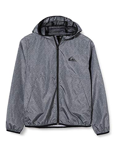 Quiksilver Everyday-Chaqueta Corta-Viento con Capucha para Chicos 8-16 Jackets, Niños, Dark Grey Heather, XL/16