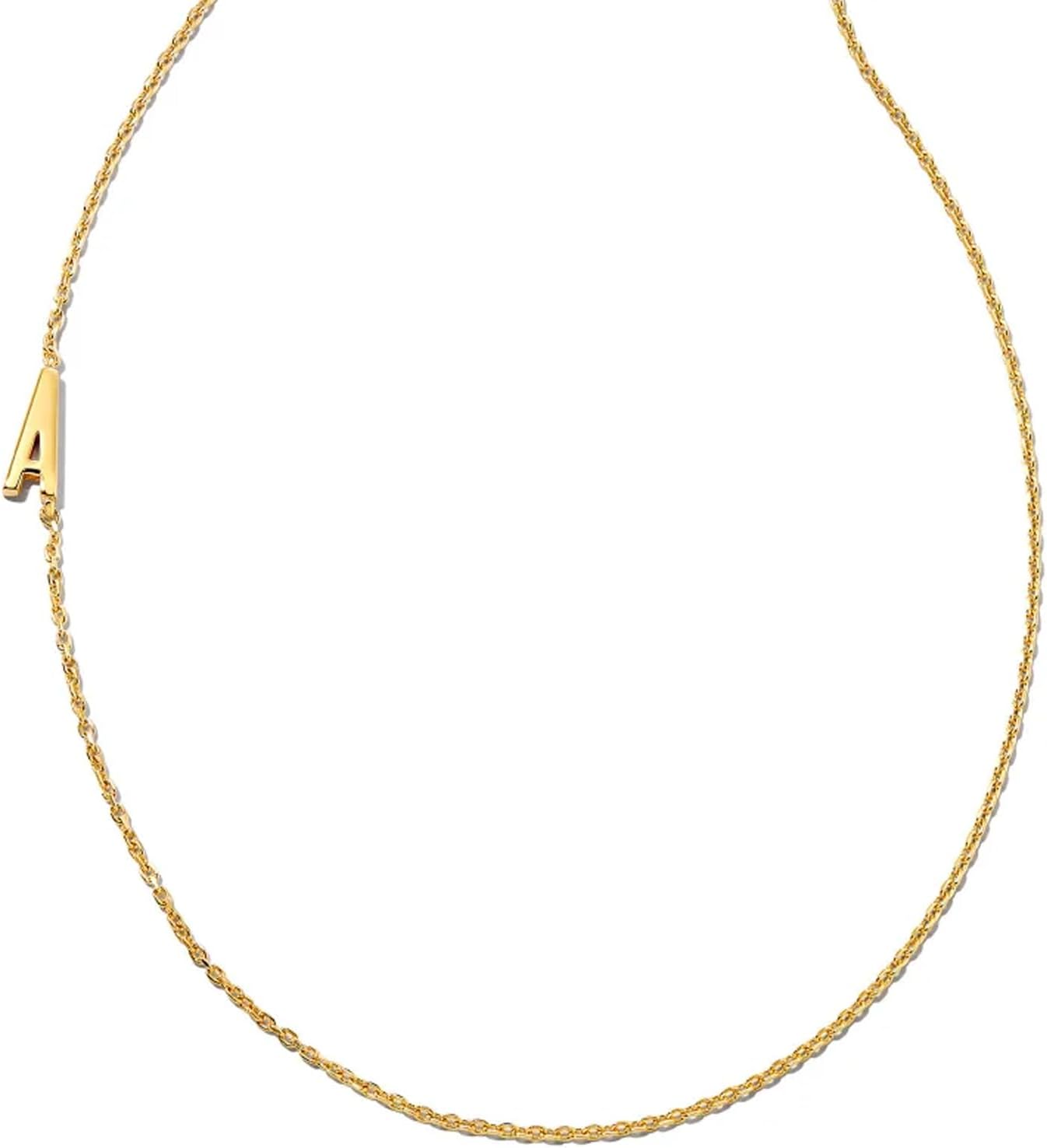 Kendra Scott Letter A-Z Inline Initial Necklace, 18k Gold Vermeil