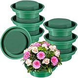 Hahood 8 Packs Green Floral Foam Rounds in Bowls DIY Flower Arrangement Kit for Fresh...