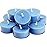 DEYBBY SoyWax Scented Tealight, 12 Pack Natural Fragrance Long Lasting Clear Cup Aromatherapy Candle Set, Smokeless& Long Lasting|for Gfit, Anniversary, Resturant|Ocean Breeze
