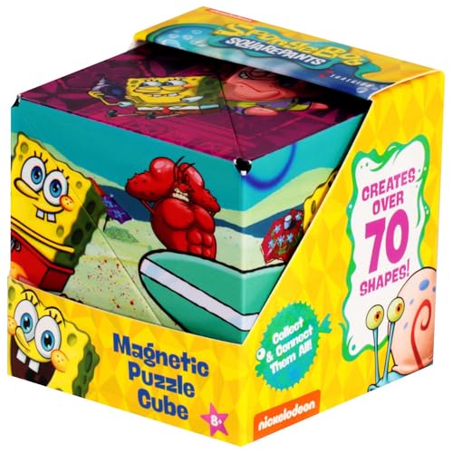 Image of Shashibo Spongebob Squarepants Magnetic Puzzle Cube, Sensory Fidget Toy
