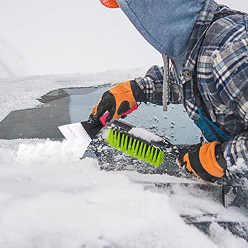 Ice Scraper 2 Pieces Ice Scraper for Cars Winter Care Windscreen Ice Scraper with Soft Grip No Scratches Windscreen Scraper Snow Removal Frost Scraper non-slip Comfort Foam Grip for Car Snow shovelf