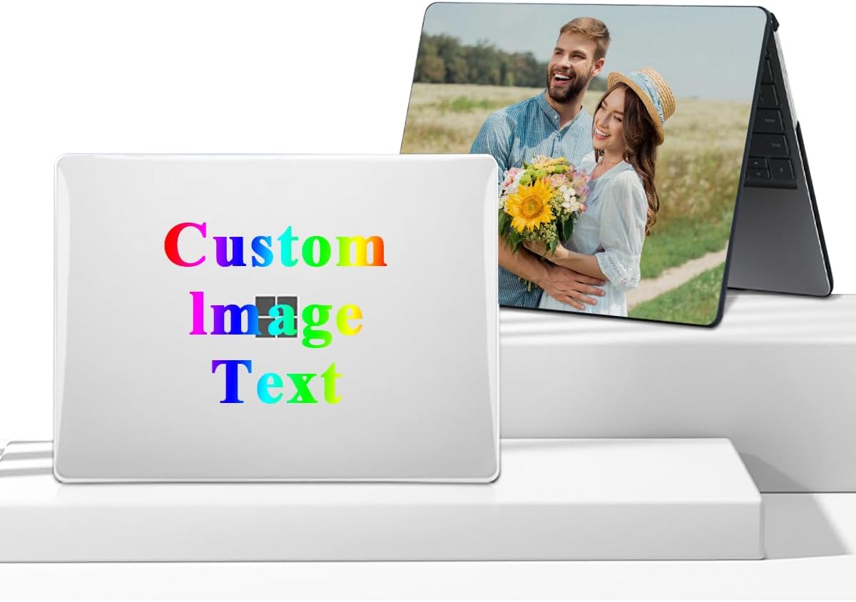 Custom Case for Microsoft Surface Laptop 15 Inch Model 1872/1873/1953/1979 Customized Personalized Picture Text Name Logo Cover Protective Plastic Hard Shell