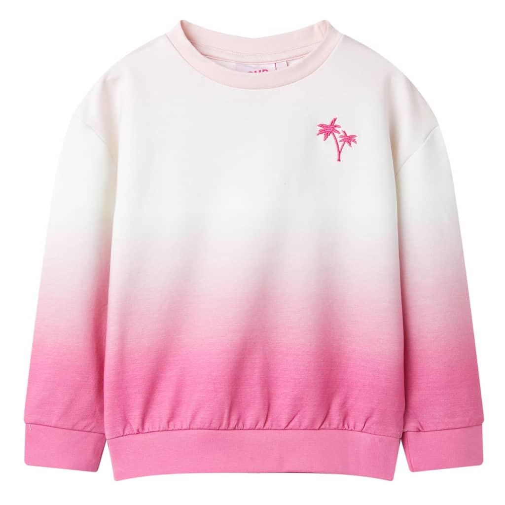Sudadera para niños de color rosa claro de algodón con cuello redondo de manga larga, talla para niñas, niños, uso diario, ocio, escuela, cálido, cómodo, suave