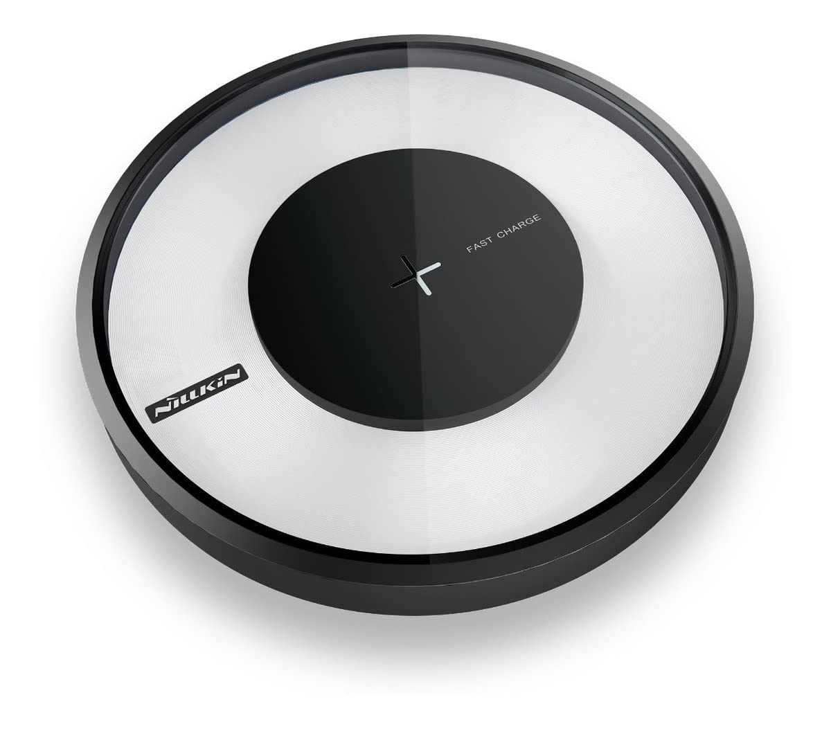 Nillkin Magic Disc 4 - Stazione di ricarica induttiva universale per ricarica wireless Qi NFC Wireless Charger Dock rotondo, colore: Nero