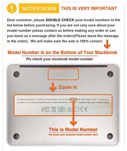 Kecc Compatible With Macbook Air 13 Inch Case (2010-2017 Release) A1369/A1466 Protective Plastic Hard Shell + Keyboard Cover (Black Grey Marble) #TOP1