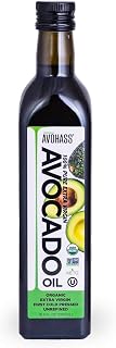 Avohass Mexico USDA Organic Extra Virgin Avocado Oil - Unrefined, First Cold Pressed, Non-GMO, 16.9 fl oz