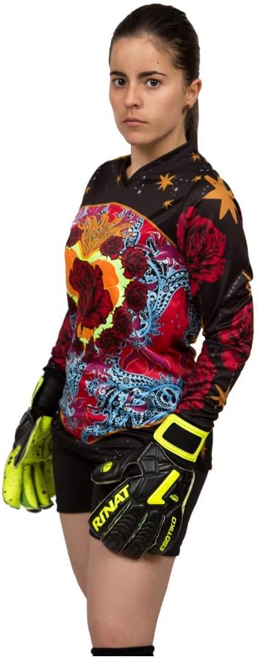 The Diva Girls/Women Goalkeeper Jersey (X-Large, Black/Red)