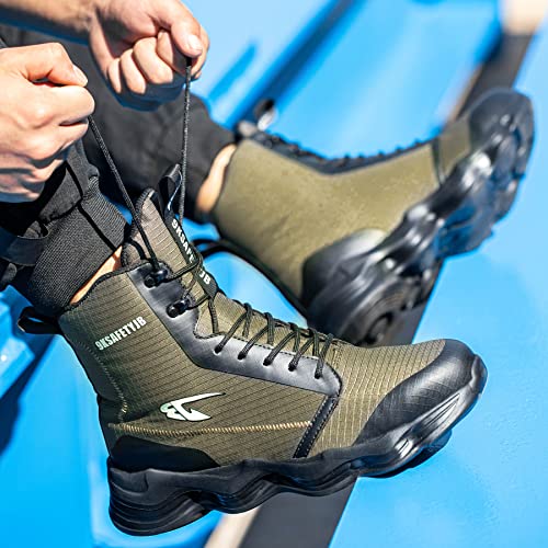Image of Nutropa Steel Toe Boots for Men Women, Lightweight Work & Safety Shoes Outdoor Protection Footwear Puncture Proof Industrial and Construction Shoes
