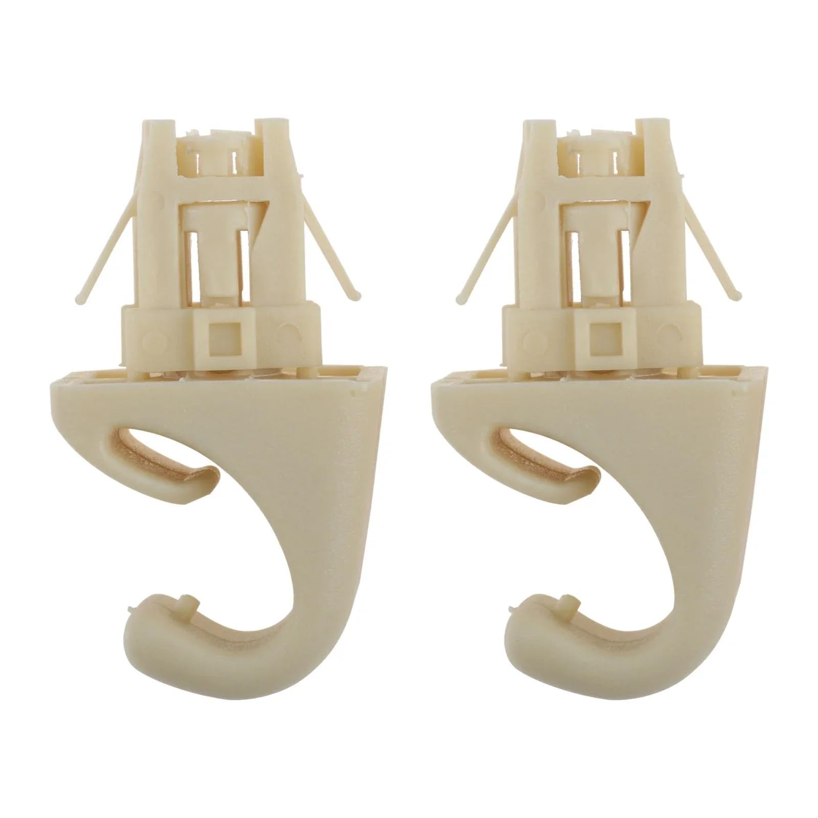 Ytqmorebnz Beige 2Pcs Plastic Car Sun Visor Sunvisor Hook Bracket Clip Fastener For Toyota Rav4 Solara Camry Corolla Matrix Highlander Prius(Beige)